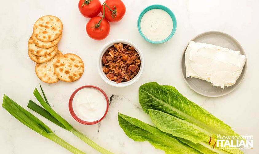 ingredients for BLT Dip recipe
