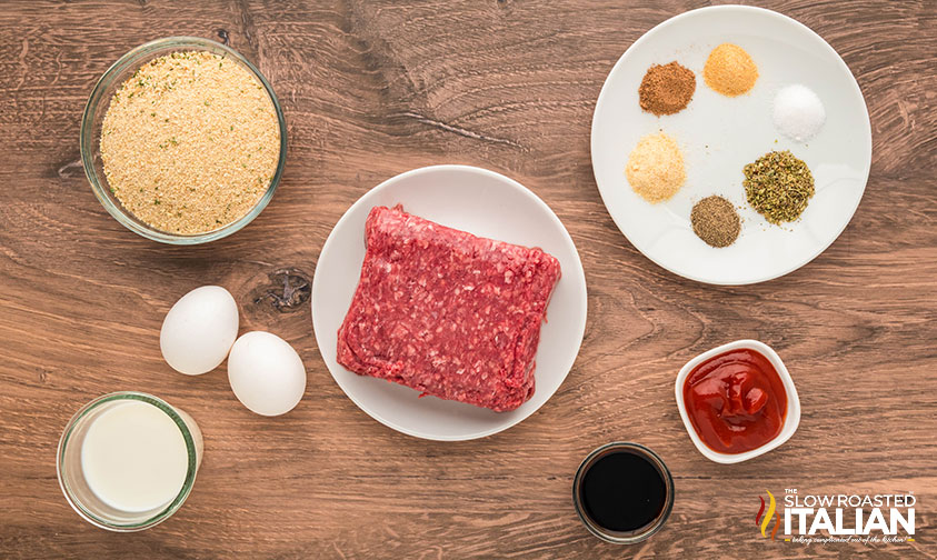 ingredients for meatloaf meatballs recipe