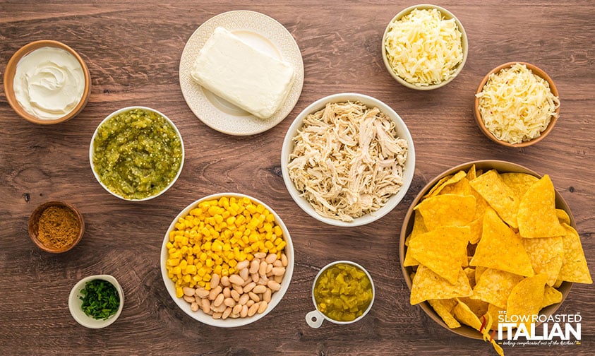 ingredients for chicken enchilada dip recipe