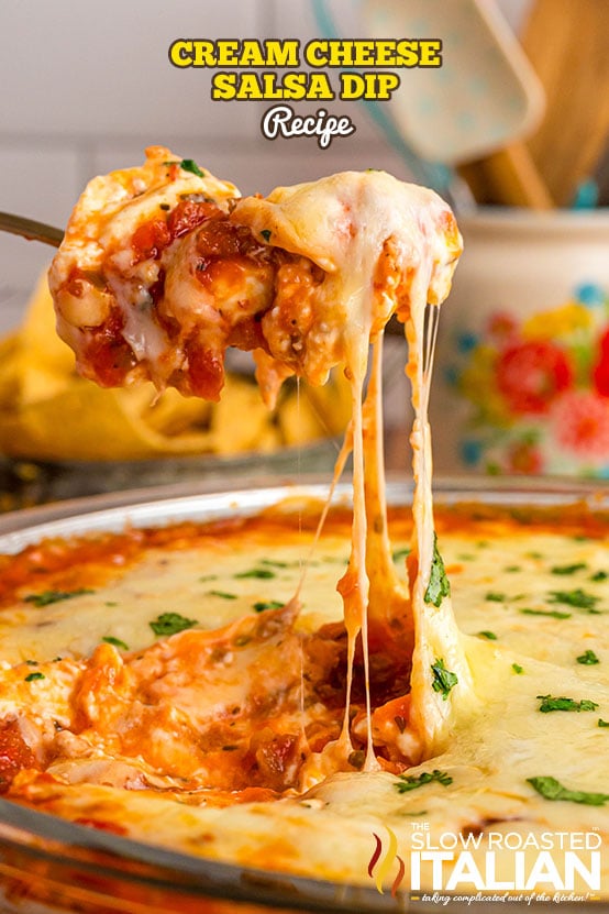 titled image: Cream Cheese Salsa Dip Recipe