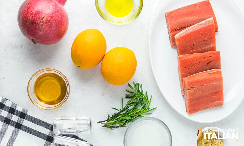 ingredients for orange glazed salmon