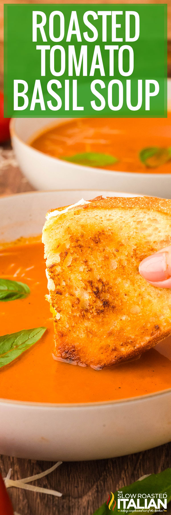 Roasted Tomato Basil Soup Recipe -PIN