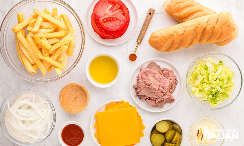 ingredients for gatsby sandwich recipe