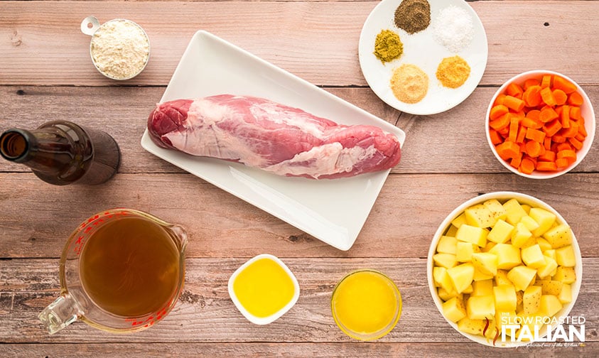 ingredients for pork stew