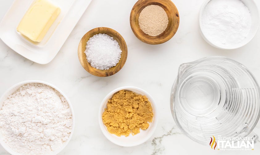 ingredients for soft pretzels