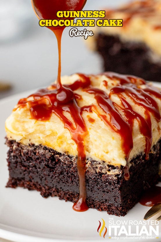 Titled image: Guinness Chocolate Cake Recipe