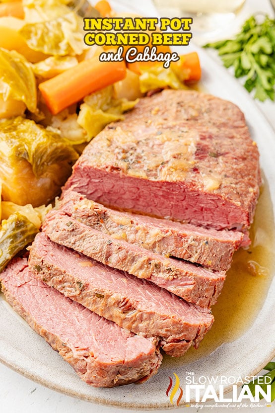 titled image: Instant Pot Corned Beef and Cabbage