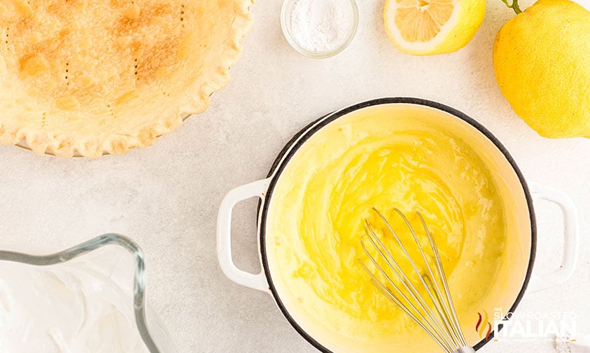 cooked filling for lemon meringue pie