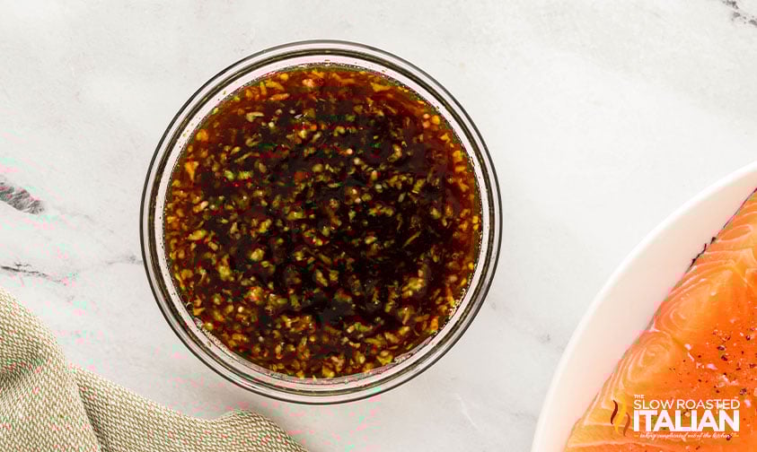 mixed sauce for sticky salmon recipe