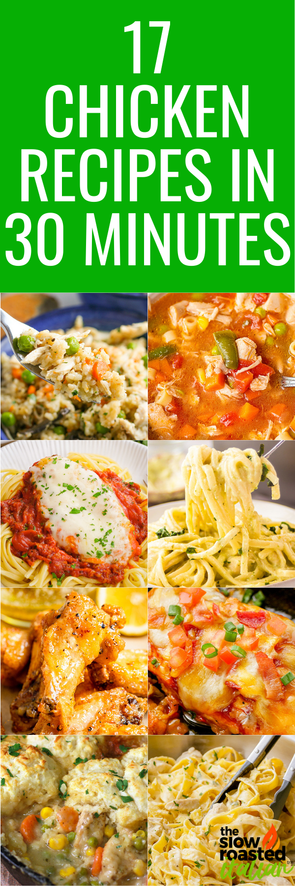 17 Chicken Recipes Ready in 30 Minutes -PIN