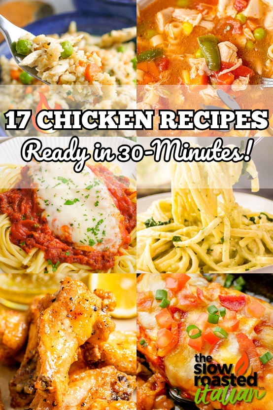 titled image: 17 Chicken Recipes Ready in 30 Minutes