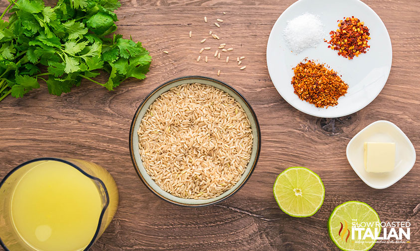 ingredients for spicy rice