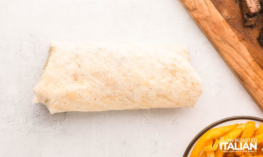 rolled california burrito