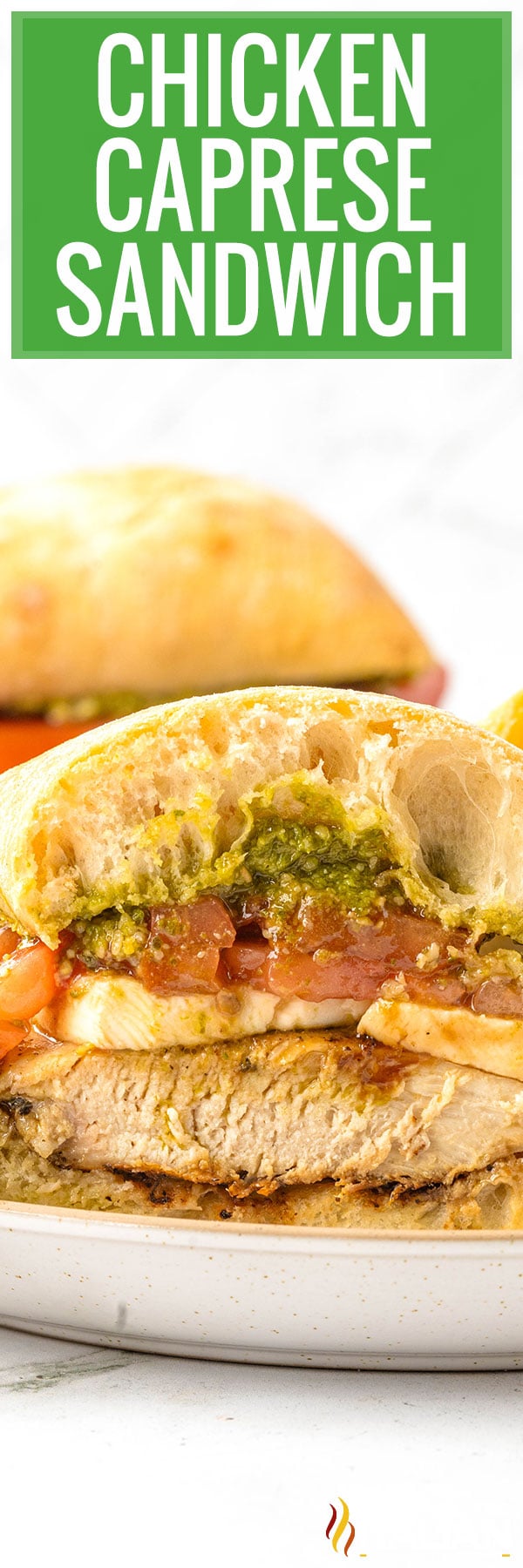 Chicken Caprese Sandwich Recipe -PIN