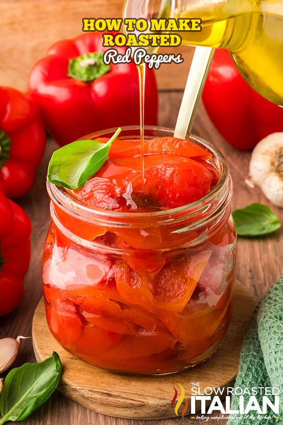 titled image: How To Make Roasted Red Peppers