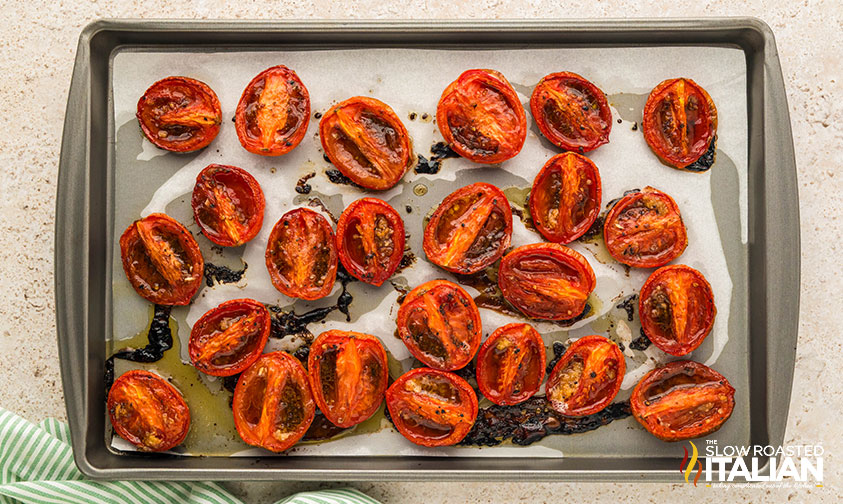 oven roasted tomatoes for caprese salad recipe