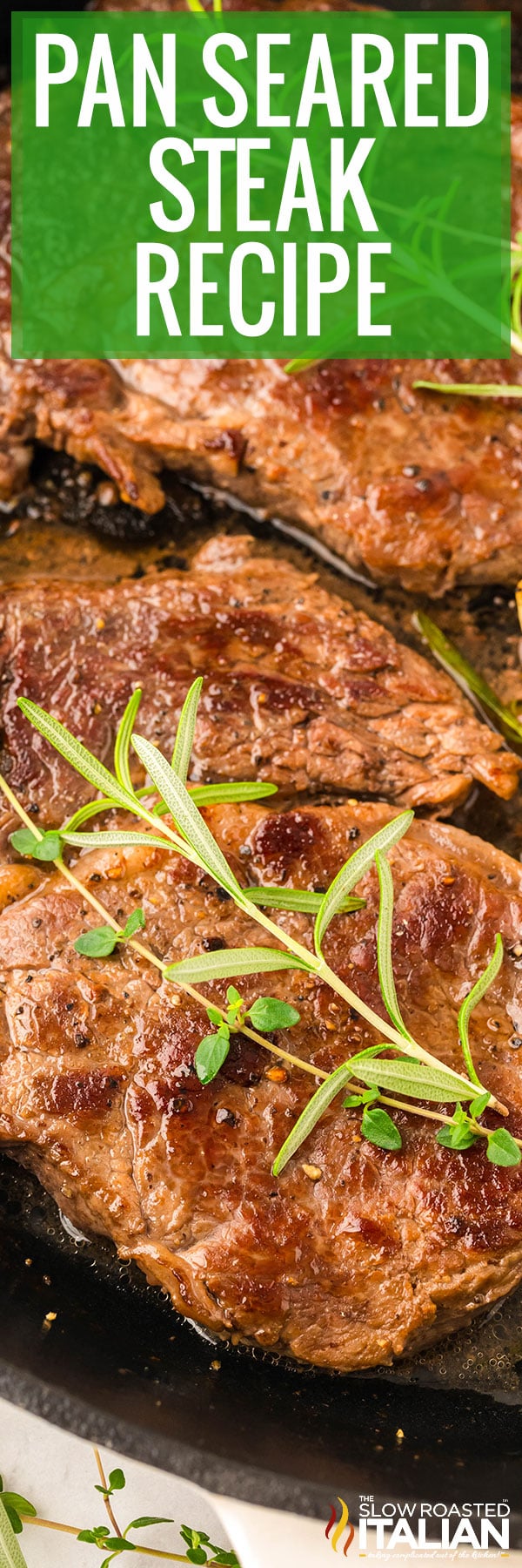 Pan Seared Steak Recipe -PIN