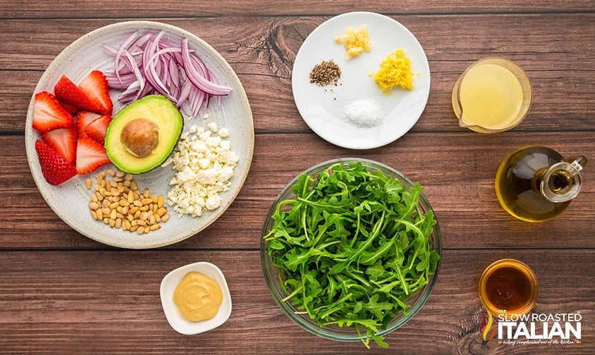 ingredients for arugula salad recipe