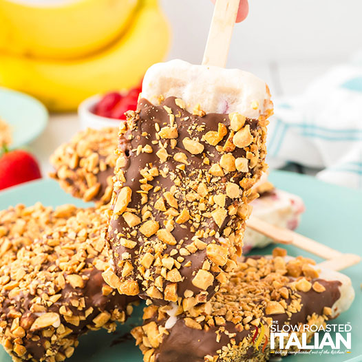 Banana Split Popsicles