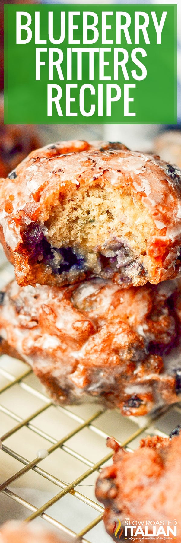 Blueberry Fritters Recipe -PIN
