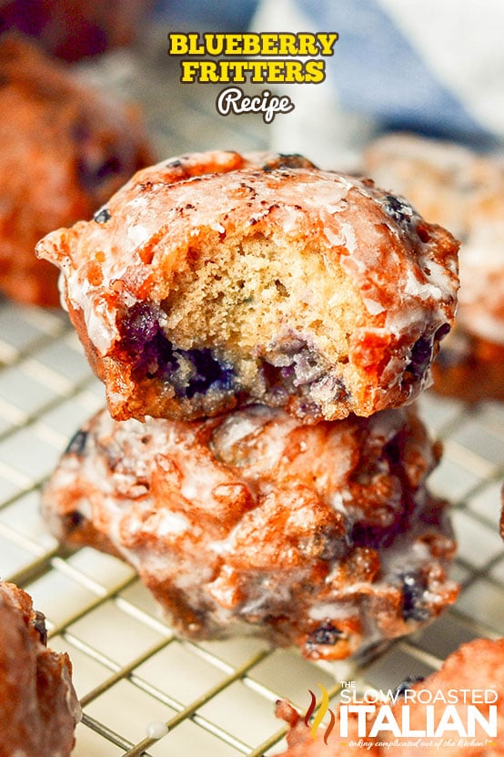 Titled image: Blueberry Fritters Recipe