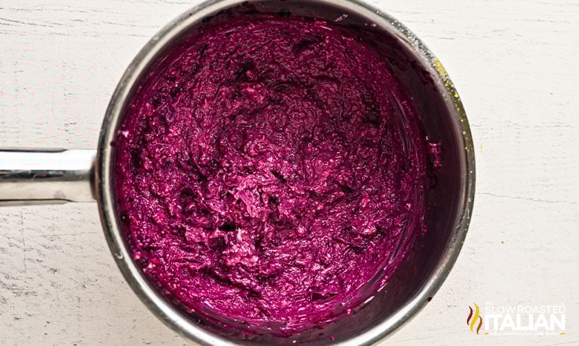 making compote for blueberry sweet rolls recipe