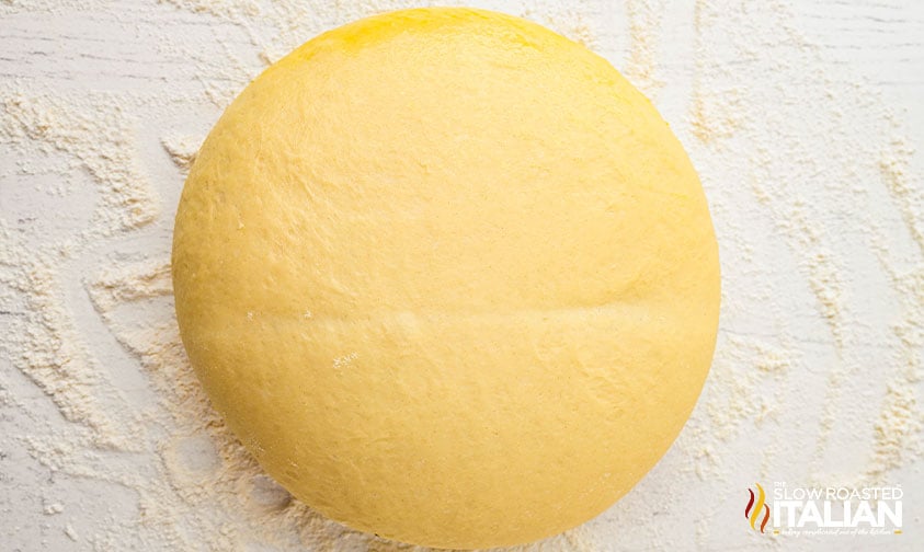 making dough for blueberry sweet rolls