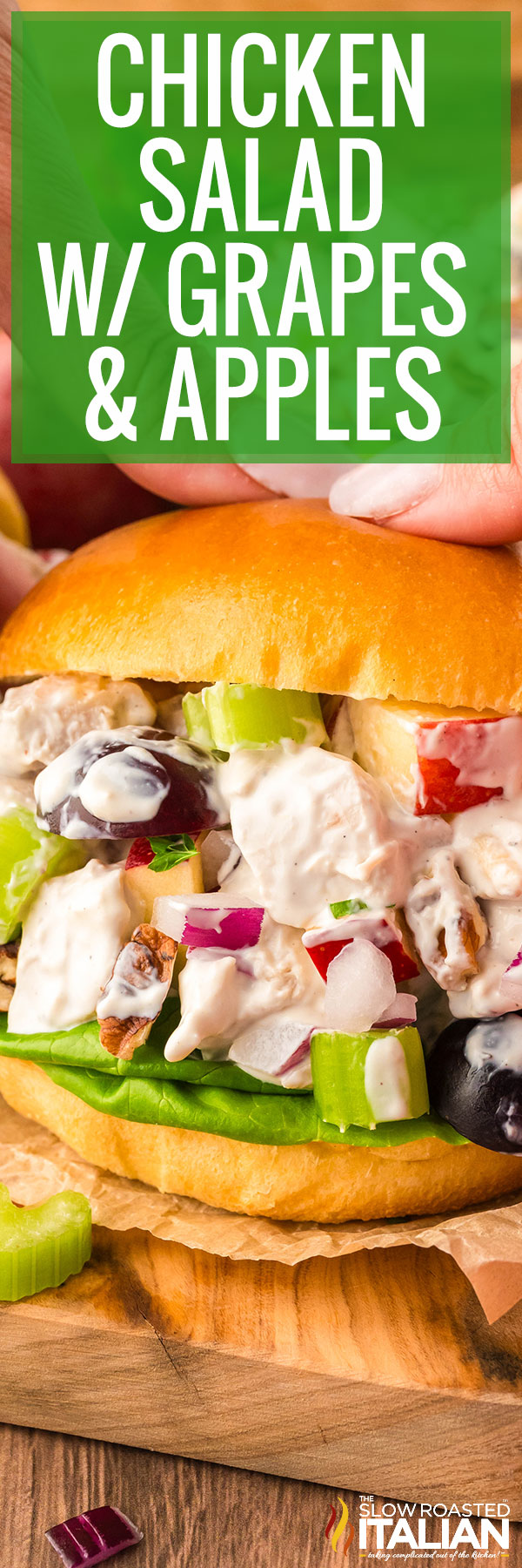 Chicken Salad with Grapes and apples- PIN