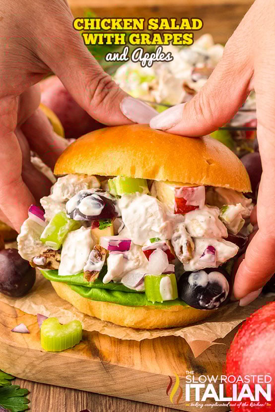 Titled image: Chicken Salad with Grapes and Apples