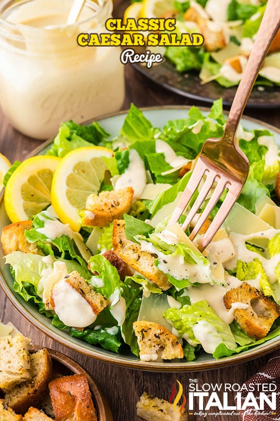 titled image: Classic Caesar Salad Recipe