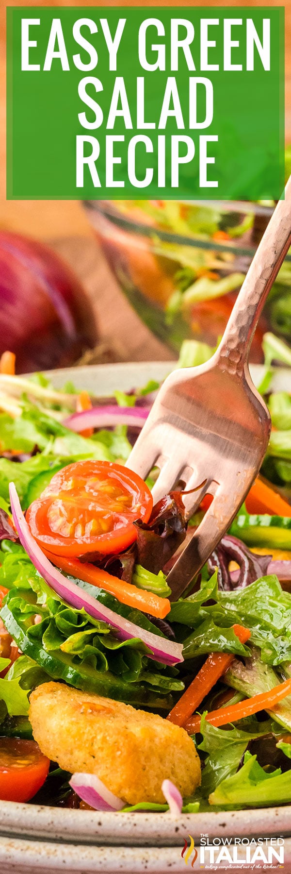 Easy Green Salad Recipe - PIN