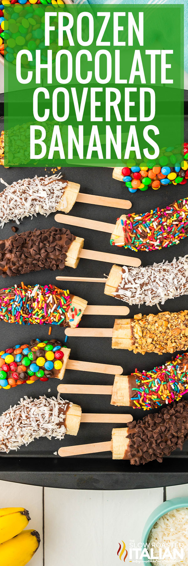 Frozen Chocolate Covered Bananas -PIN