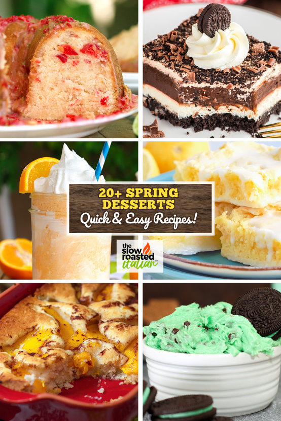 Titled image: 20+ Spring Desserts Quick & Easy Recipes!