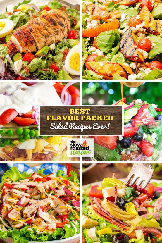 Titled image: Best Flavor Packed Salad Recipes Ever!