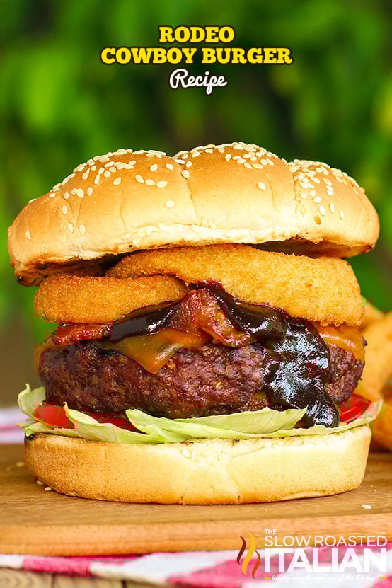 Titled image: Rodeo Cowboy Burger Recipe