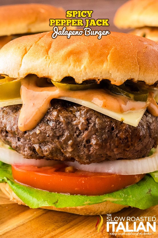 titled image: Spicy Pepper Jack Jalapeno Burger