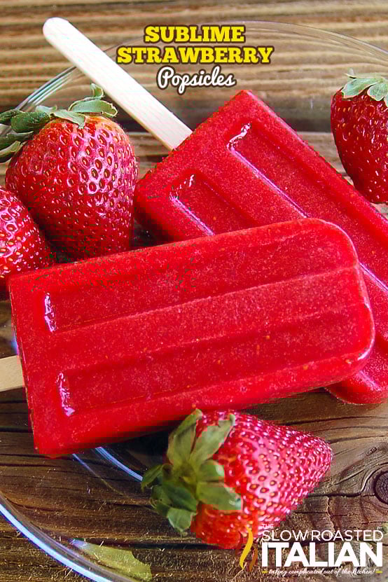 titled image: Sublime Strawberry Popsicles