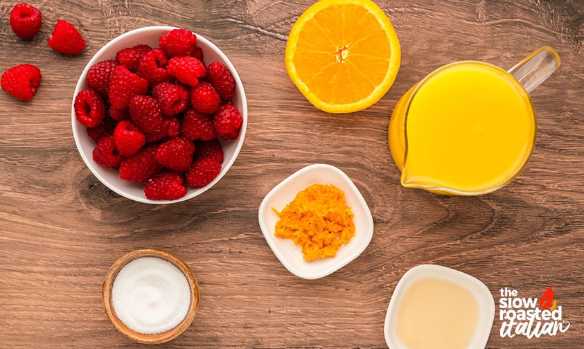ingredients for orange juice popsicles