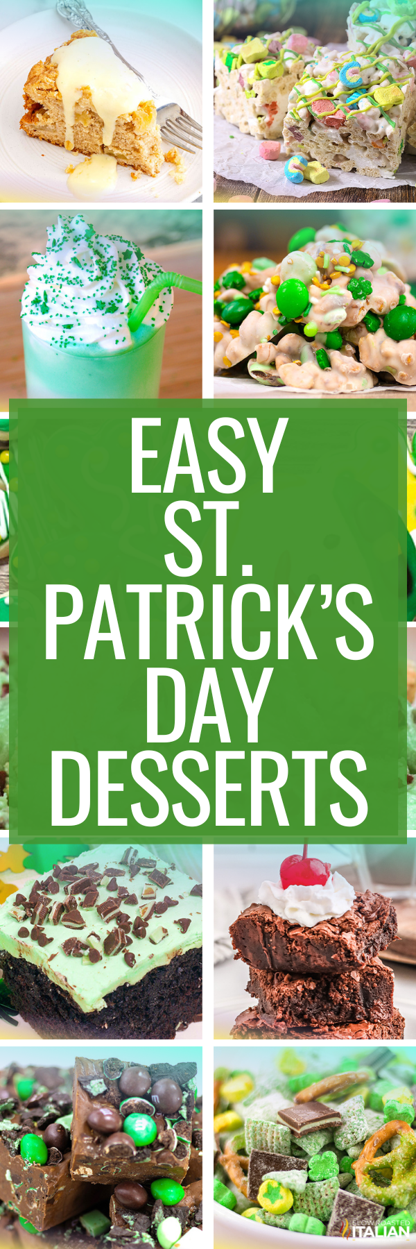 St. Patrick's Day Easy Dessert Recipes -PIN