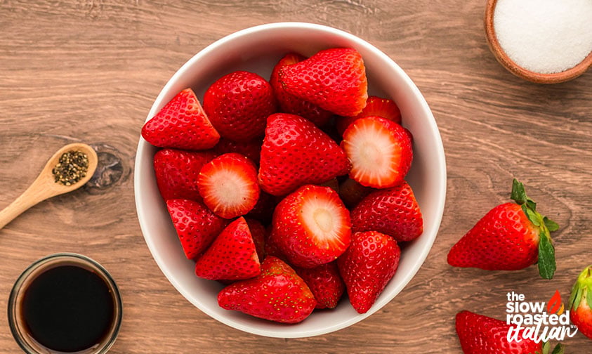 ingredients for strawberry ice pops